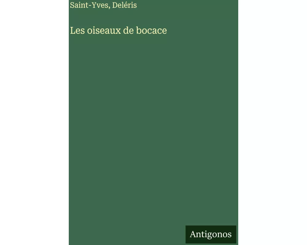 Les oiseaux de bocace