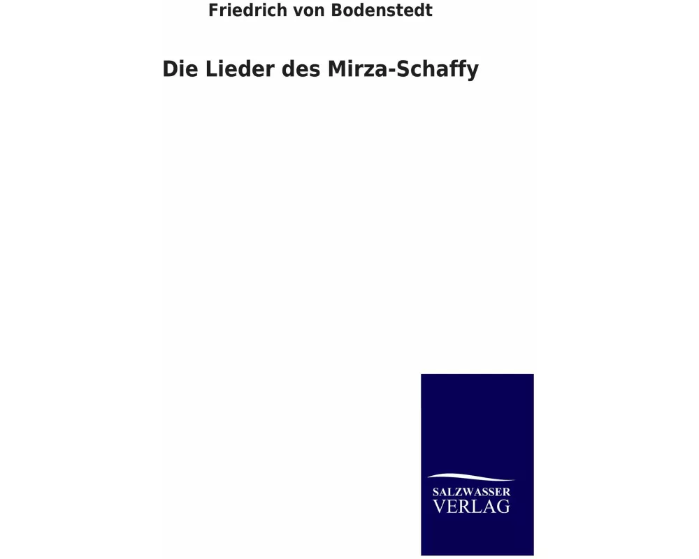 Die Lieder des Mirza-Schaffy