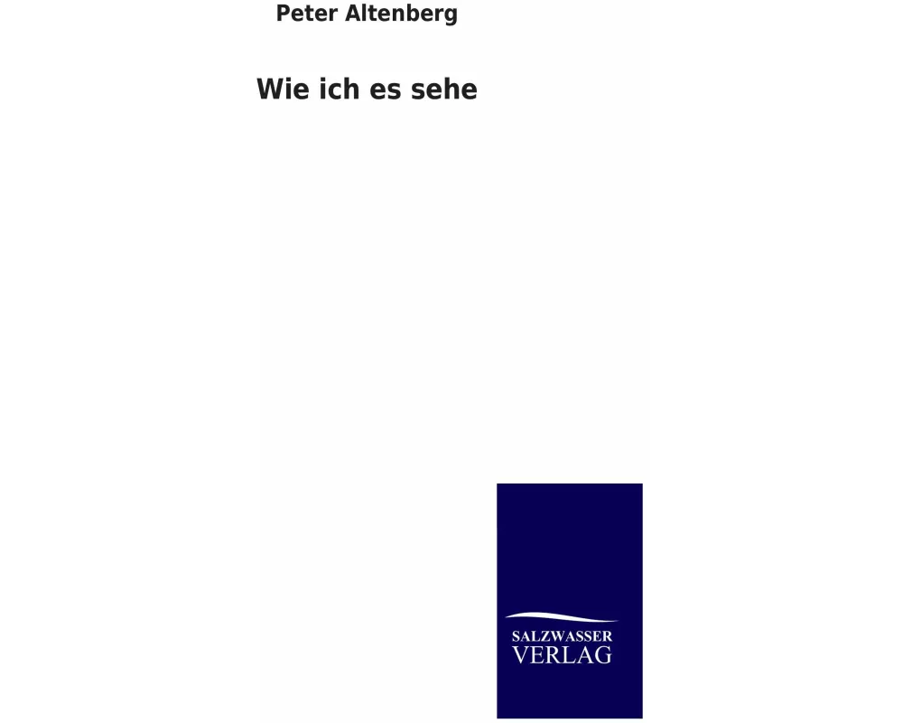 Wie ich es sehe