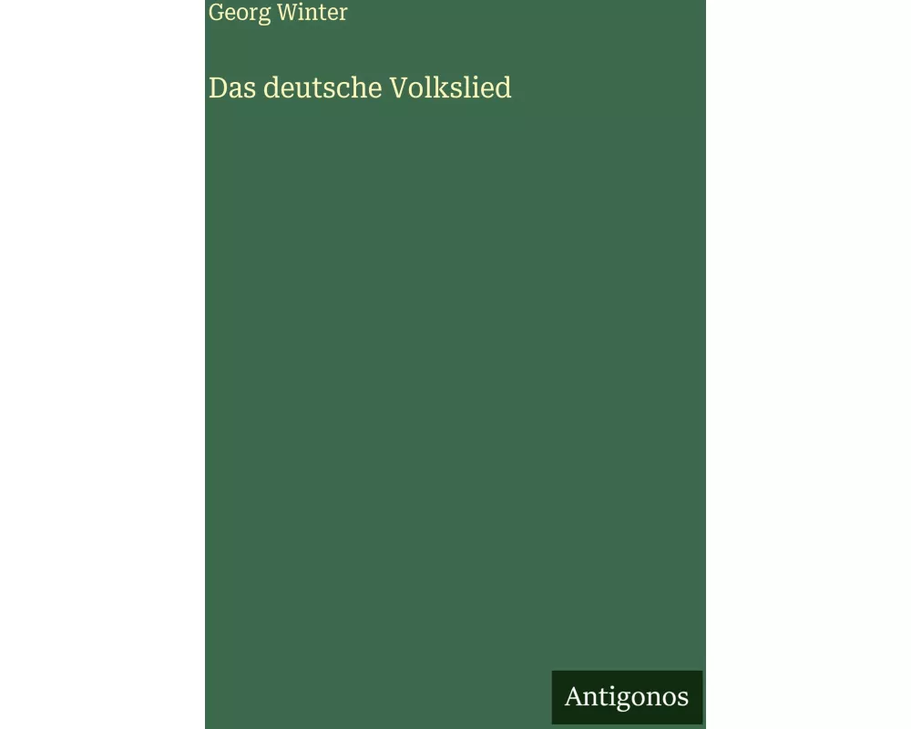 Das deutsche Volkslied
