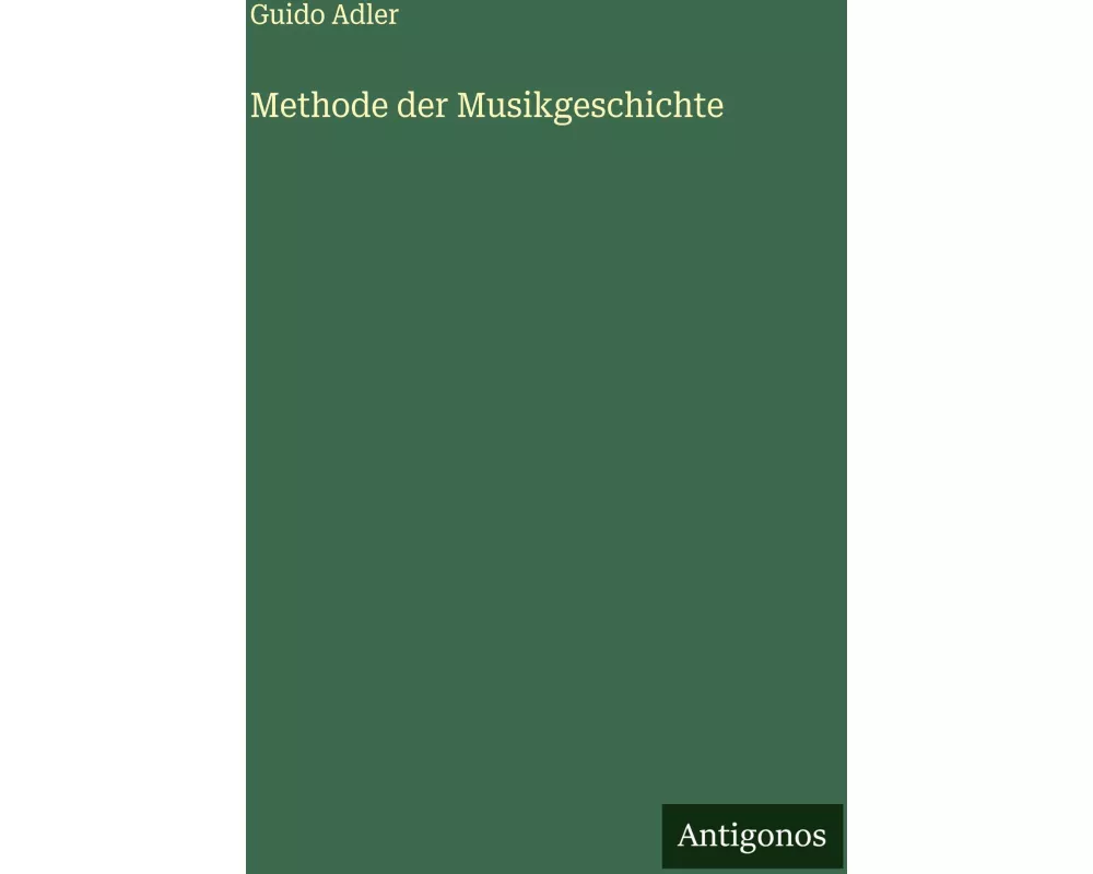 Methode der Musikgeschichte