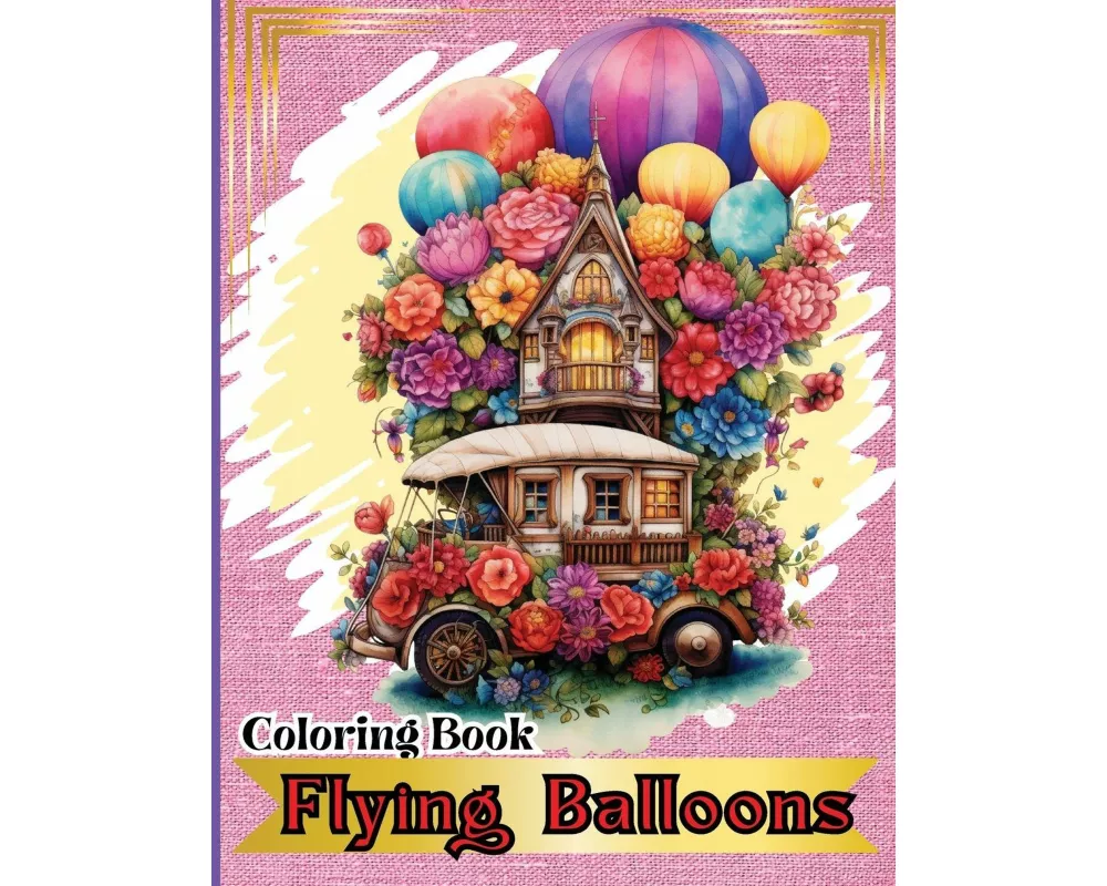 Flying Balloons Coloring Book