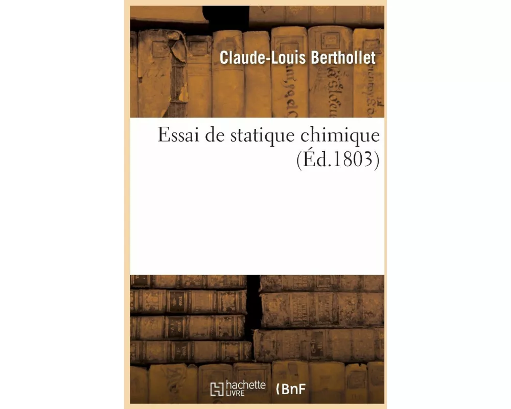 Essai de Statique Chimique