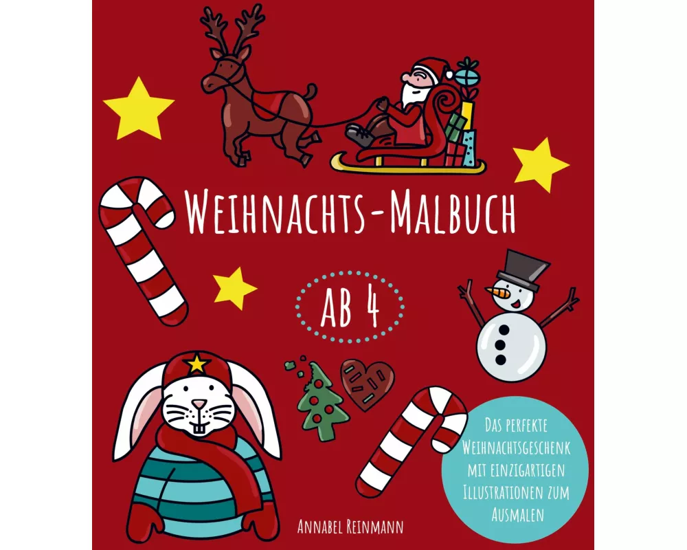 Weihnachtsmalbuch ab 4