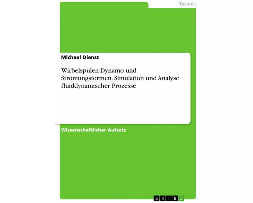 Wirbelspulen-Dynamo und Strömungsformen. Simulation und Analyse fluiddynamischer Prozesse