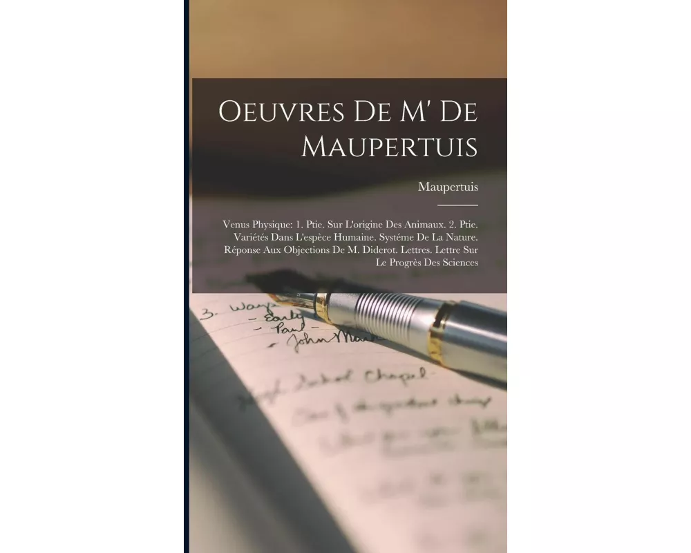 Oeuvres De M' De Maupertuis