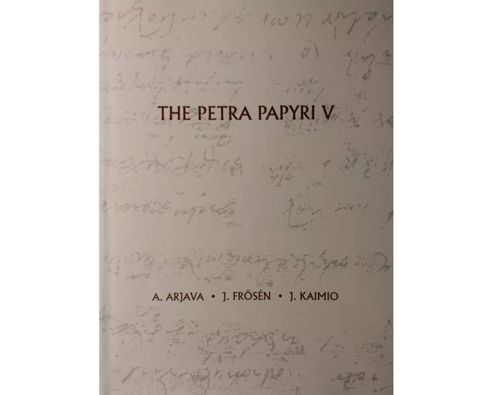 The Petra Papyri V