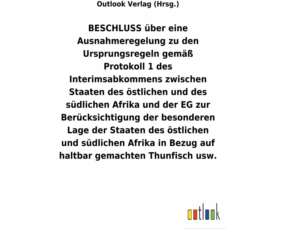 BESCHLUSS über eine Ausnahmeregelung zu den Ursprungsregeln gemäß Protokoll 1 des Interimsabkommens zwischen Staaten des östlichen und des südlichen A