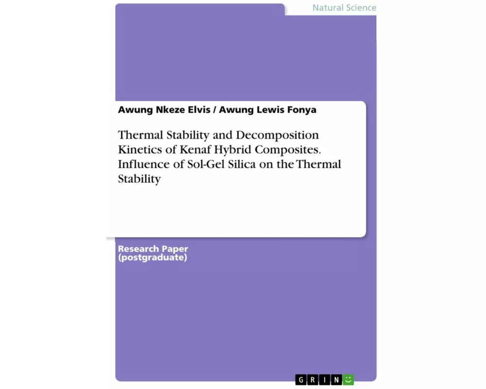 Thermal Stability and Decomposition Kinetics of Kenaf Hybrid Composites. Influence of Sol-Gel Silica on the Thermal Stability