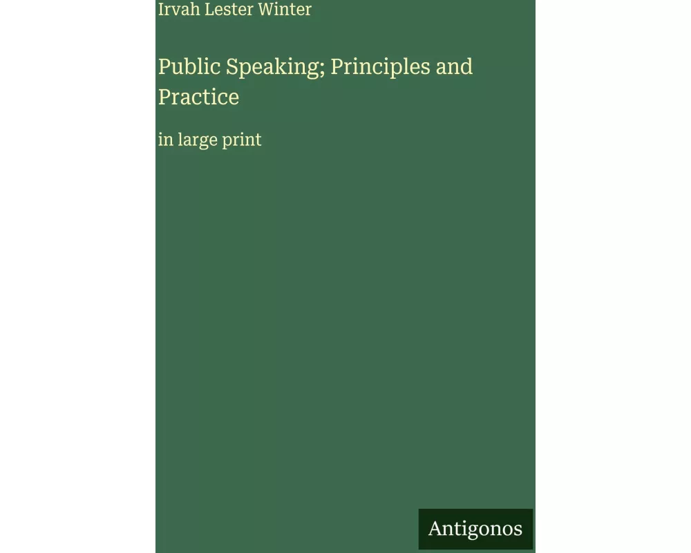 Public Speaking; Principles and Practice