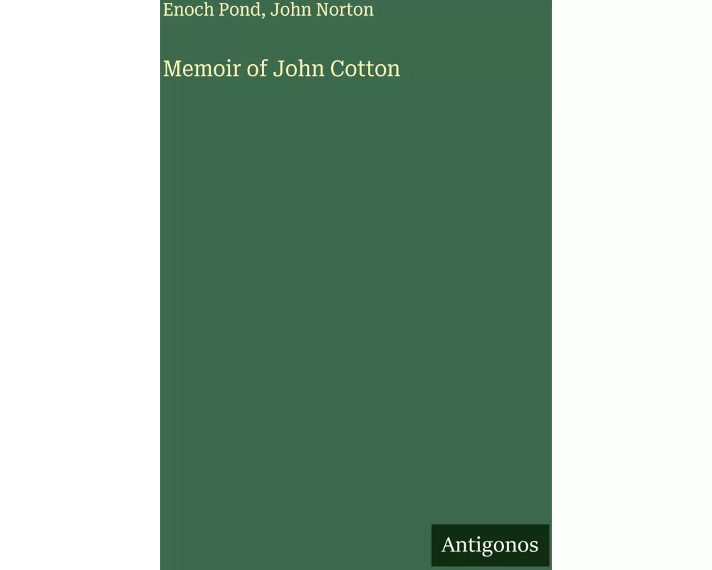 Memoir of John Cotton