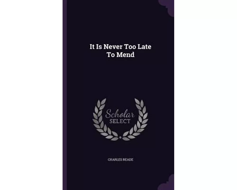 It Is Never Too Late to Mend
