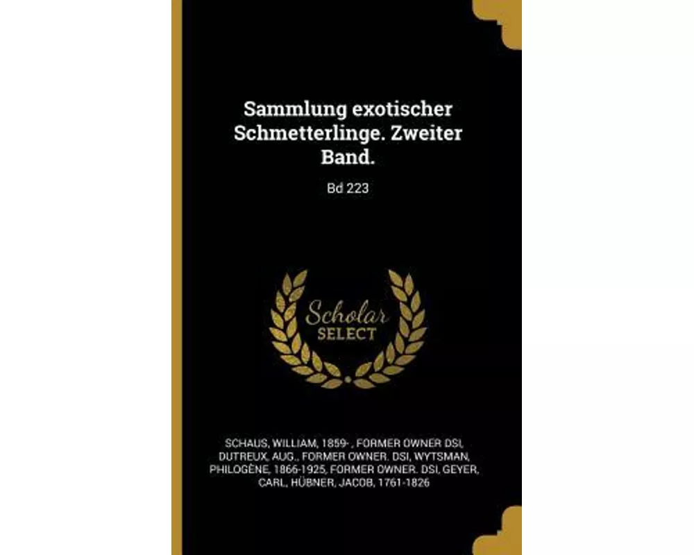 Sammlung Exotischer Schmetterlinge. Zweiter Band.: Bd 223