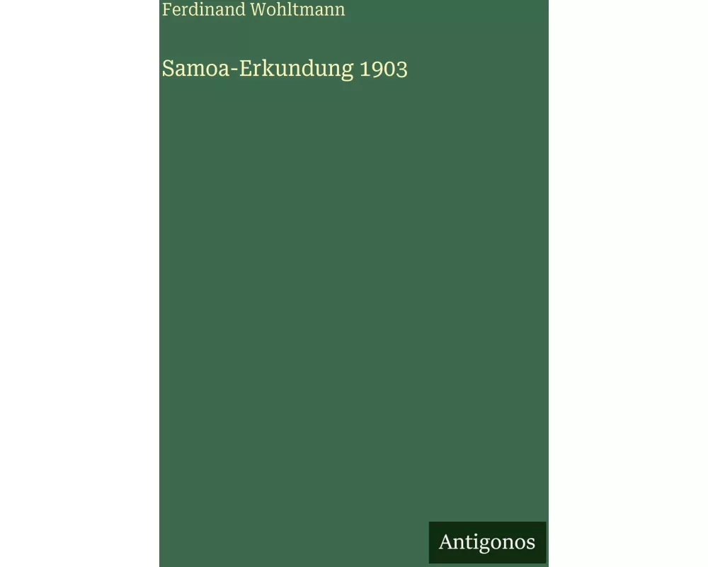 Samoa-Erkundung 1903