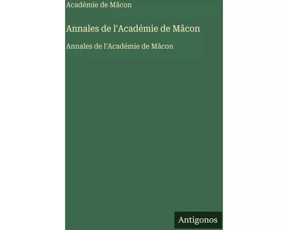 Annales de l'Académie de Mâcon