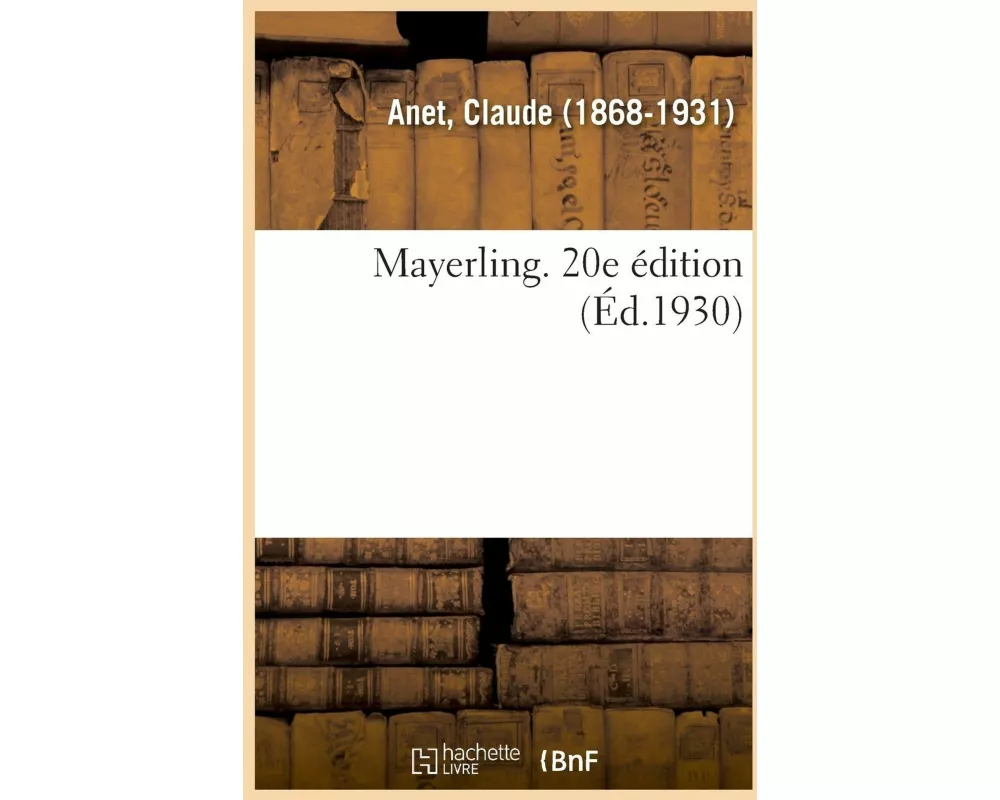 Mayerling. 20e Édition
