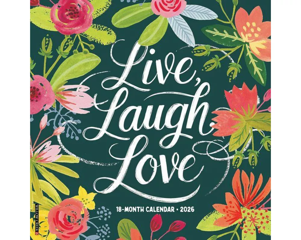 Live, Laugh, Love 2026 Wall Calendar
