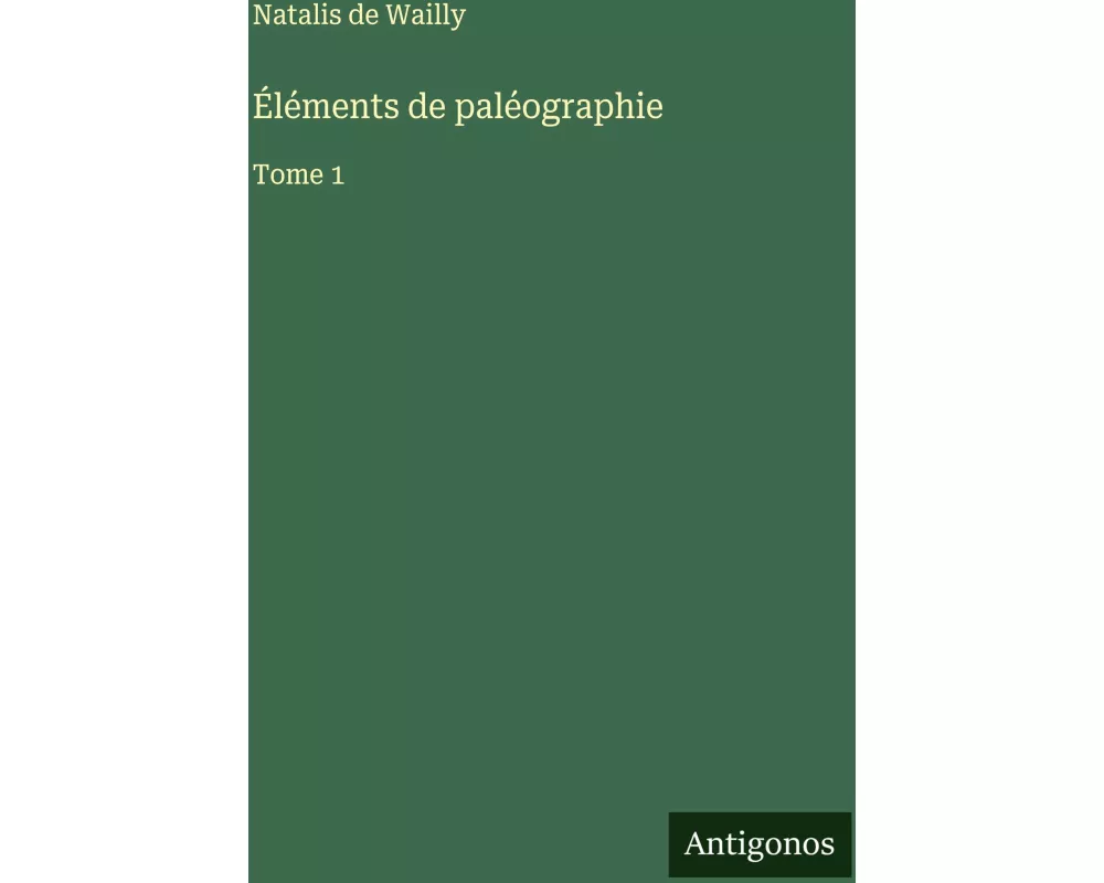 Éléments de paléographie