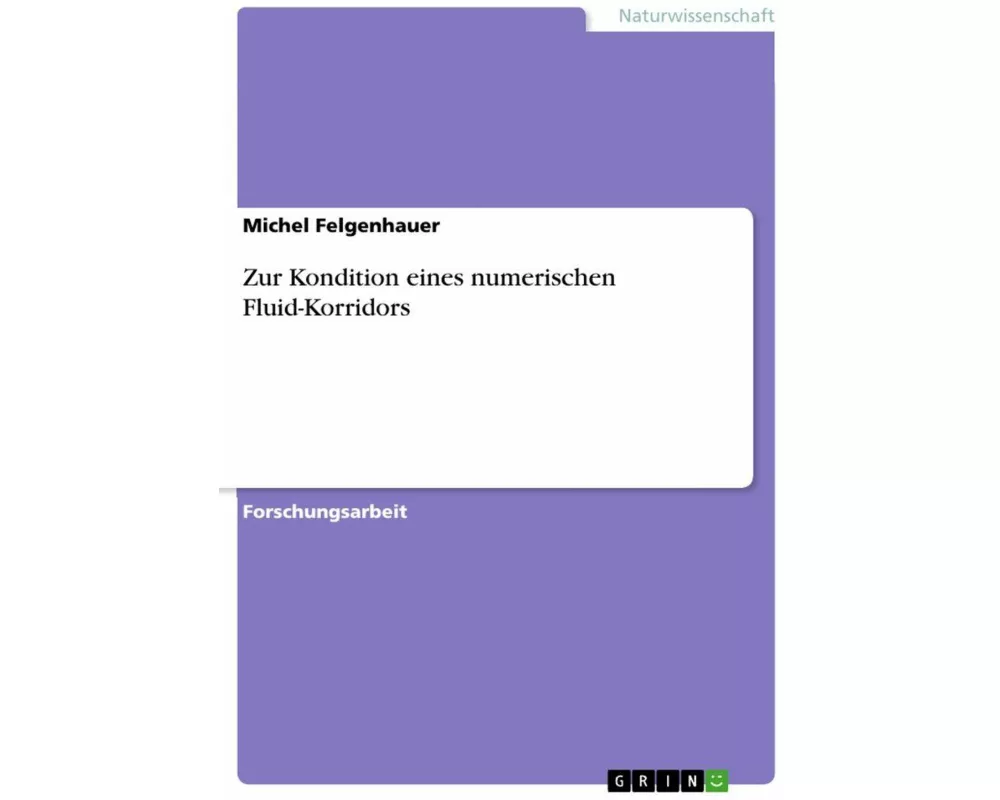 Zur Kondition eines numerischen Fluid-Korridors