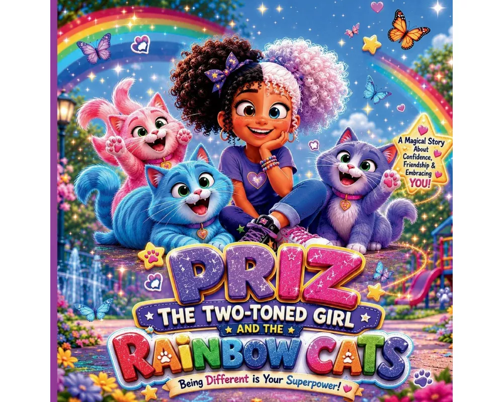 Priz The Two-Toned Girl and the Rainbow Cats