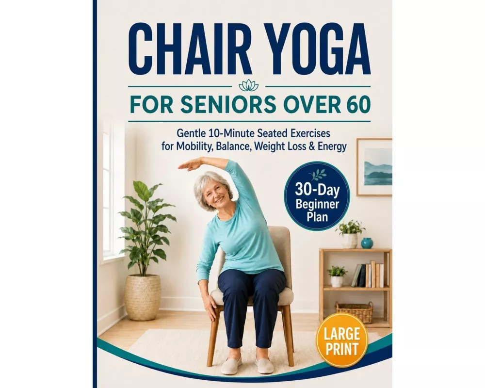 Chair Yoga for Seniors Over 60 Book & Chart