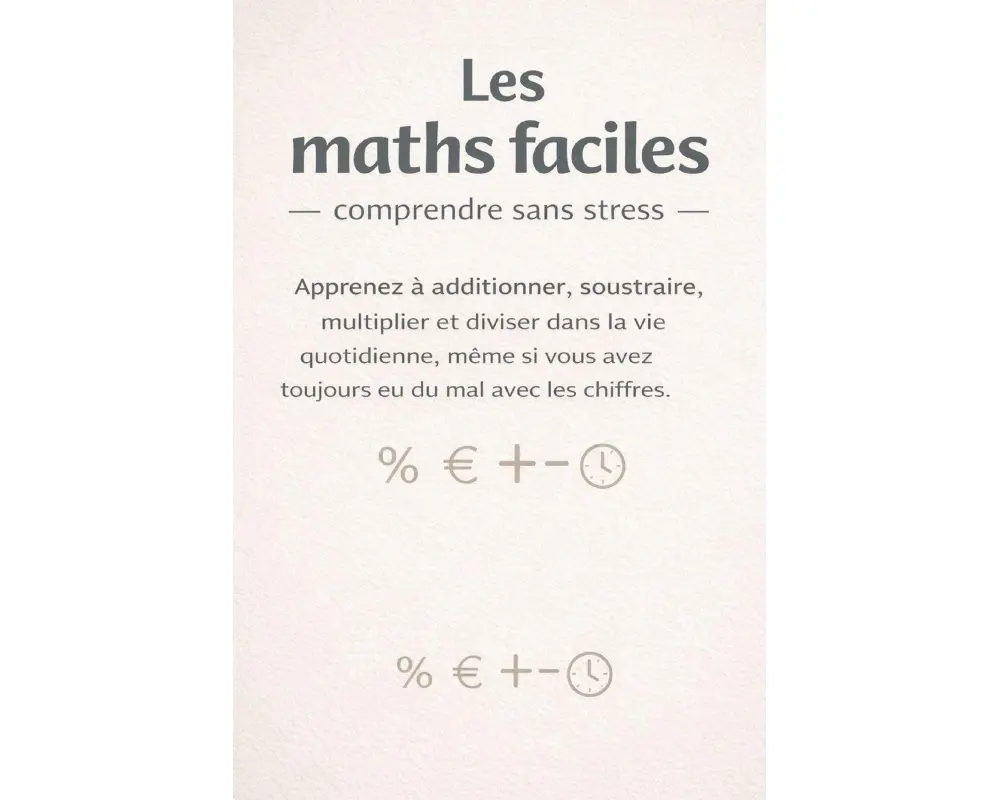 Les maths faciles - comprendre sans stress