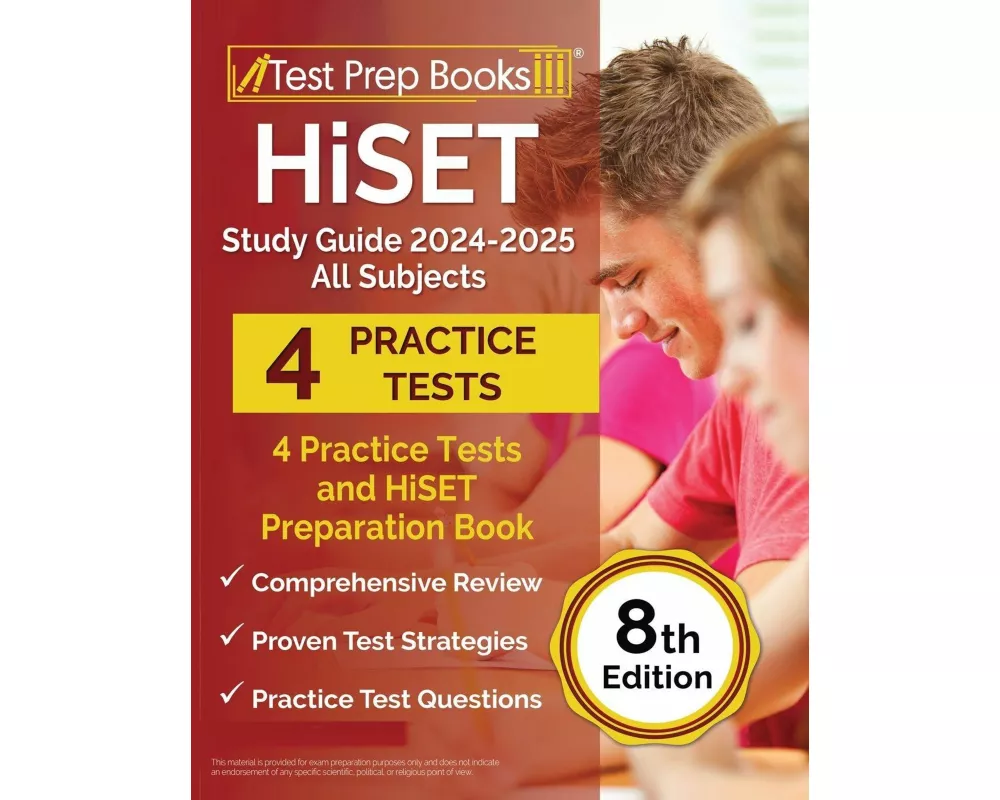 HiSET Study Guide 2024-2025 All Subjects