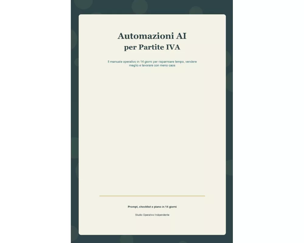 Automazioni AI per Partite IVA