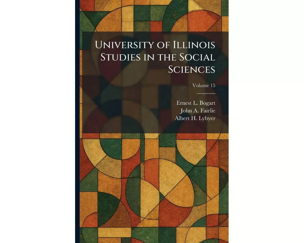 University of Illinois Studies in the Social Sciences