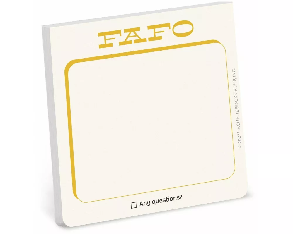 FAFO Sticky Note