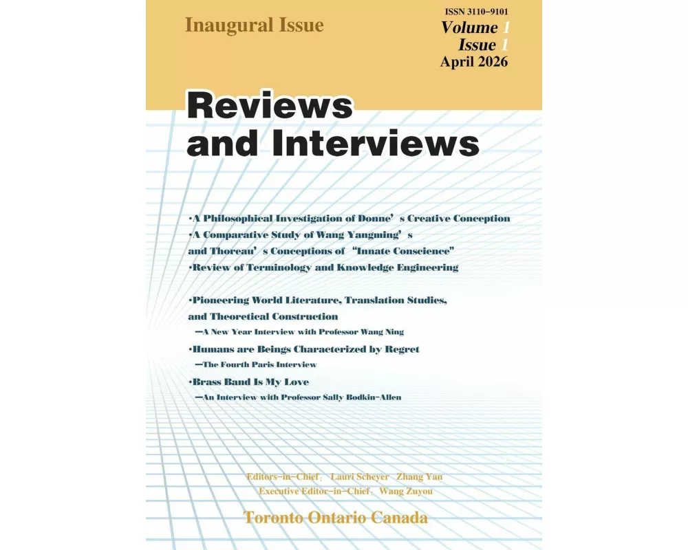 Reviews and Interviews (Inaugural Issue)