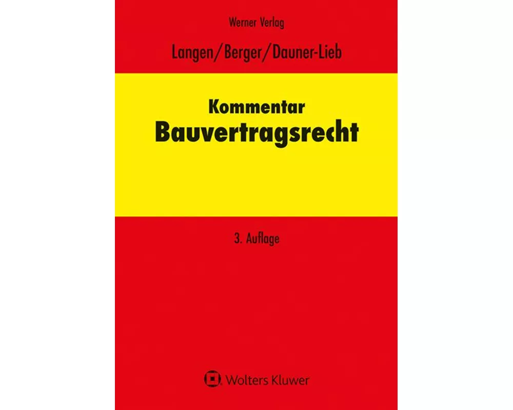Kommentar zum Bauvertragsrecht