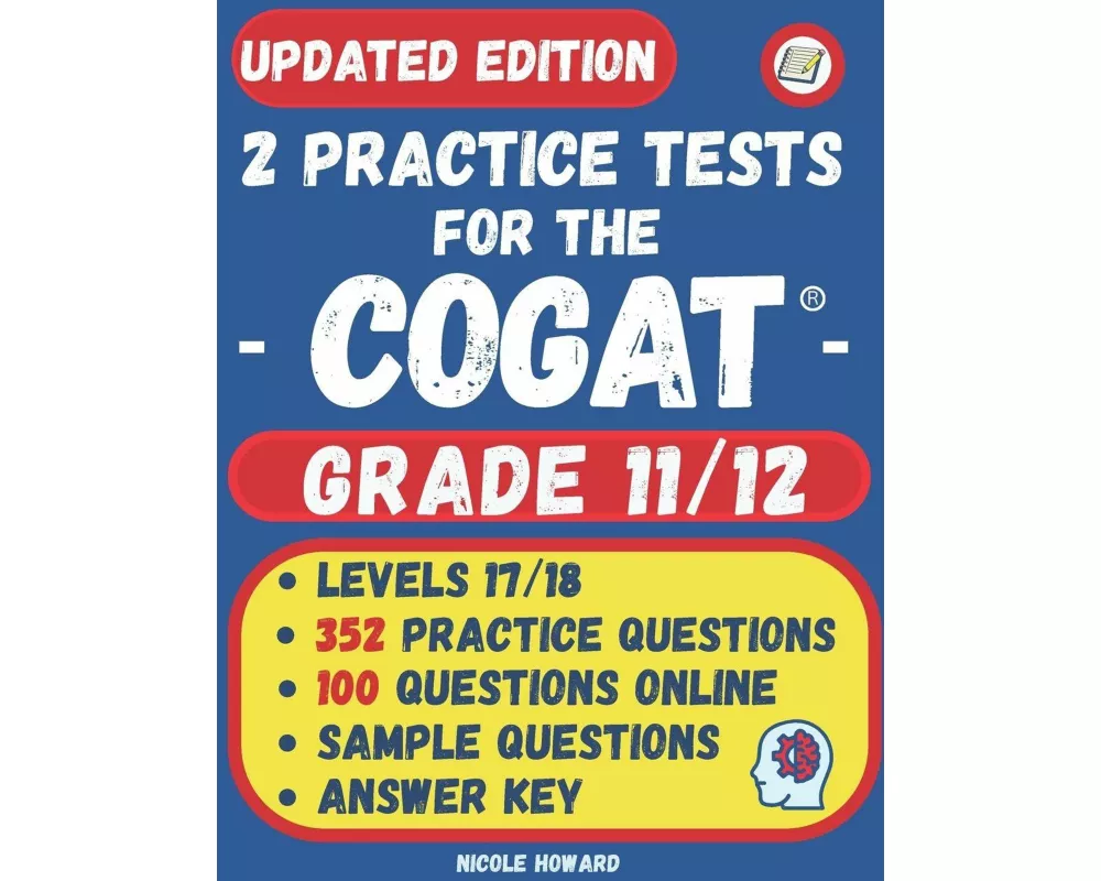 2 Practice Tests for the COGAT Grade 11/12