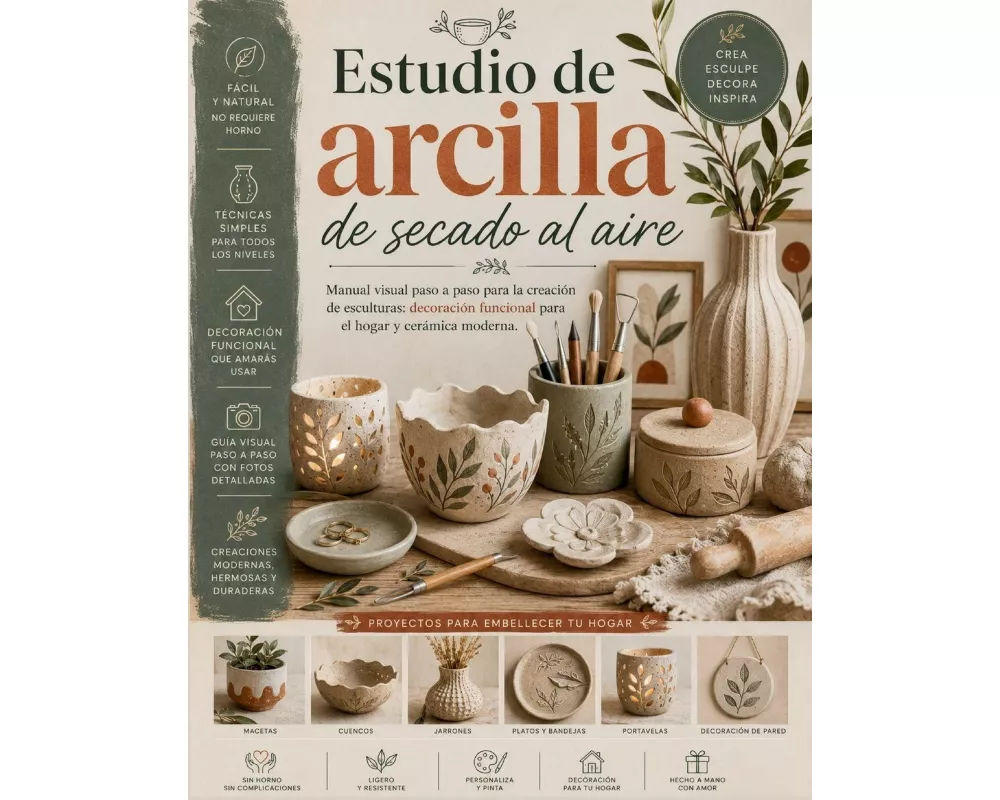 Estudio de arcilla de secado al aire
