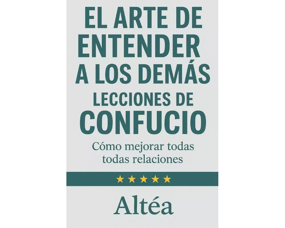 EL ARTE DE ENTENDER A LOS DEMÁS Lecciones de Confucio