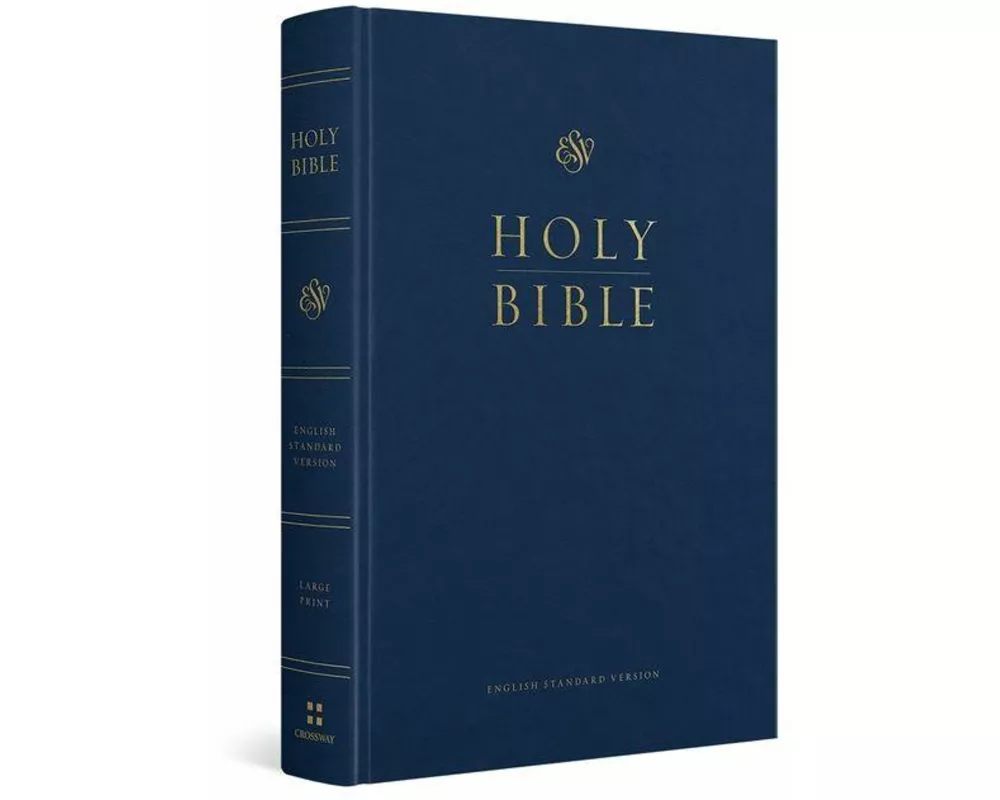 ESV Pew and Worship Bible, Large Print (Hardcover, Blue)