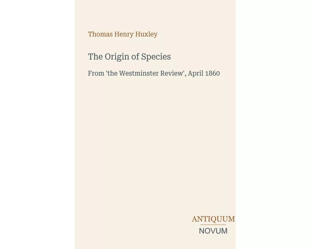 The Origin of Species