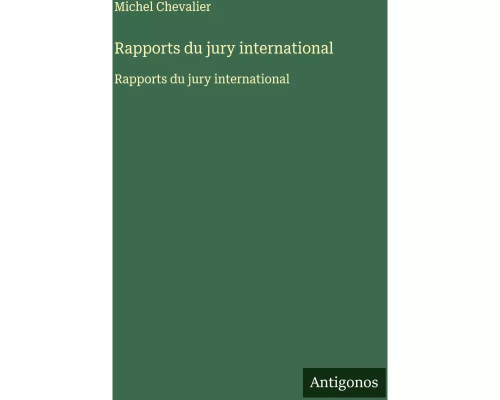 Rapports du jury international