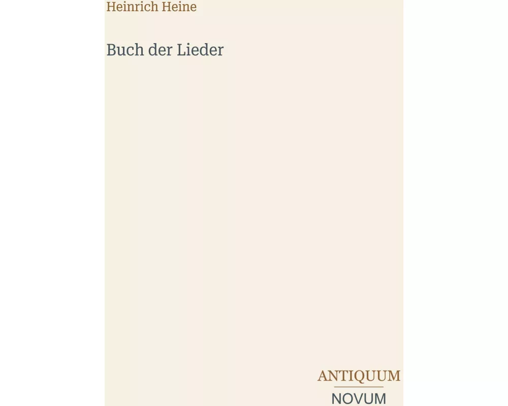 Buch der Lieder