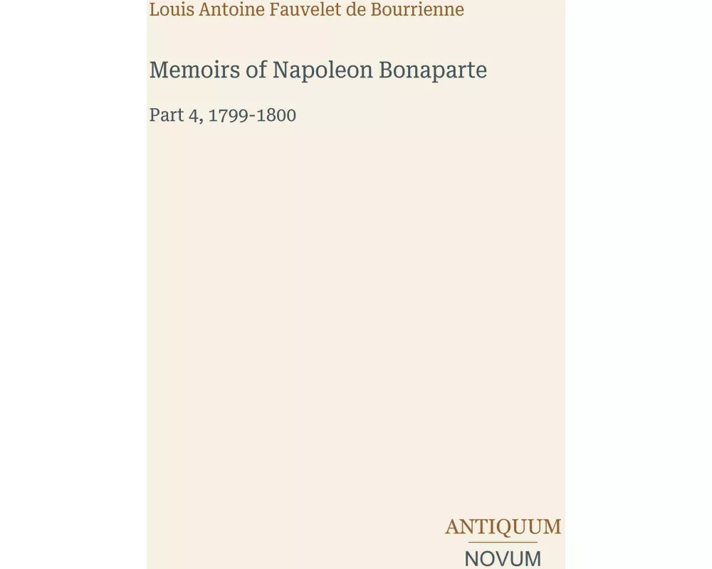 Memoirs of Napoleon Bonaparte