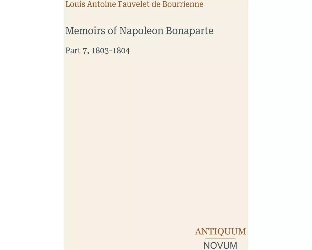 Memoirs of Napoleon Bonaparte