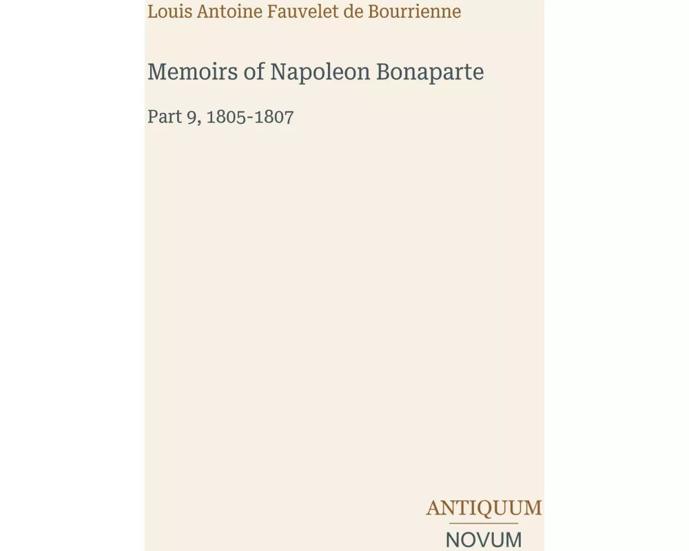 Memoirs of Napoleon Bonaparte