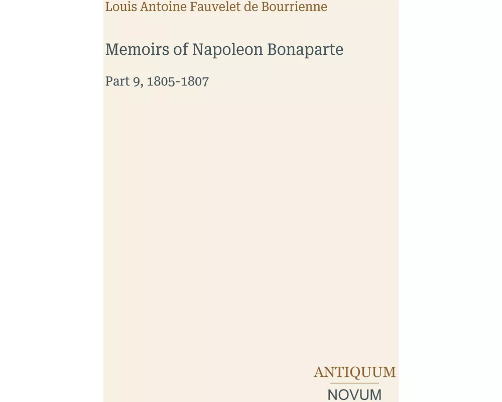 Memoirs of Napoleon Bonaparte