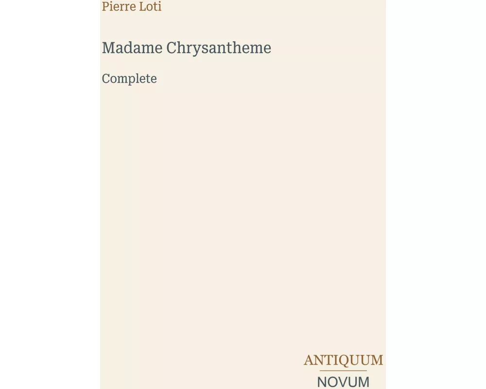 Madame Chrysantheme