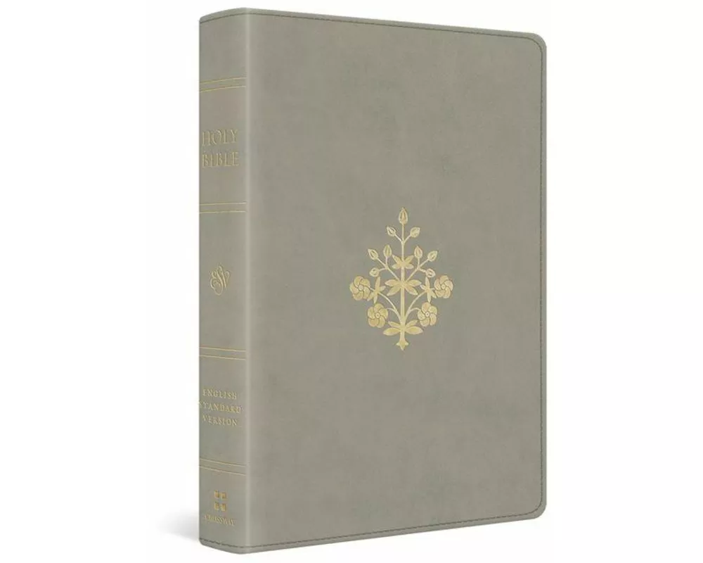ESV Personal Size Reference Bible, Red Letter (Trutone, Stone, Branch Design)