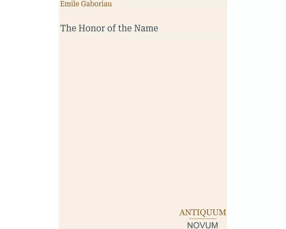 The Honor of the Name