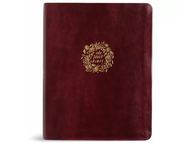 CSB Notetaking Bible, Hosanna Revival Edition, Heidelberg Burgundy Leathertouch