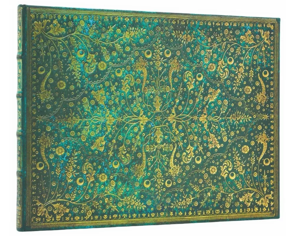 Emerald Flower (Nature's Grace) Guest Book Lined Hardcover Journal