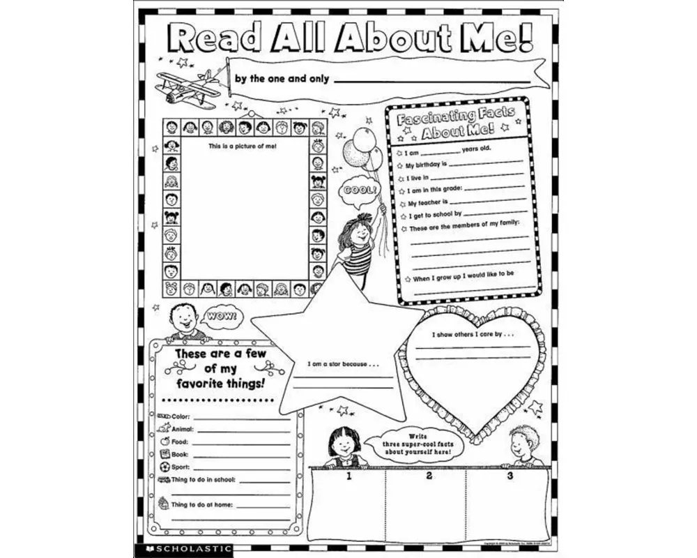 Instant Personal Poster Sets: Read All About Me