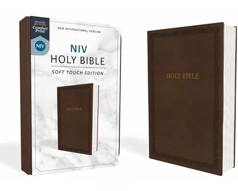 NIV, Holy Bible, Soft Touch Edition, Leathersoft, Brown, Comfort Print